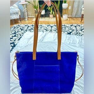 HOBO Elegant Blue Suede SmallTote Bag